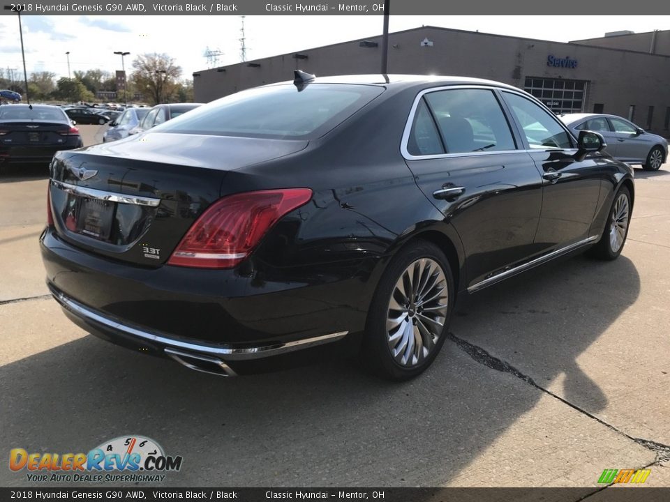 2018 Hyundai Genesis G90 AWD Victoria Black / Black Photo #2