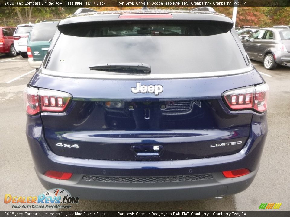2018 Jeep Compass Limited 4x4 Jazz Blue Pearl / Black Photo #4