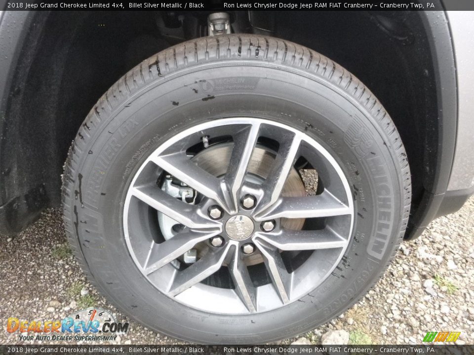 2018 Jeep Grand Cherokee Limited 4x4 Billet Silver Metallic / Black Photo #9