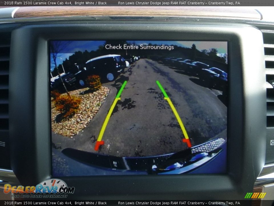 2018 Ram 1500 Laramie Crew Cab 4x4 Bright White / Black Photo #20