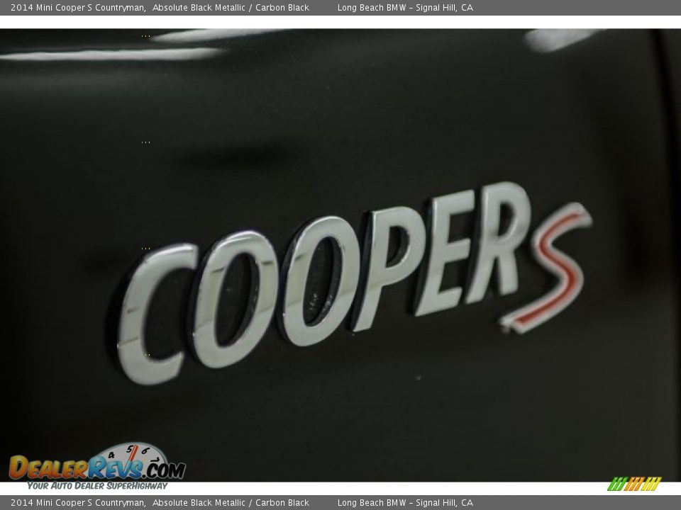 2014 Mini Cooper S Countryman Absolute Black Metallic / Carbon Black Photo #35
