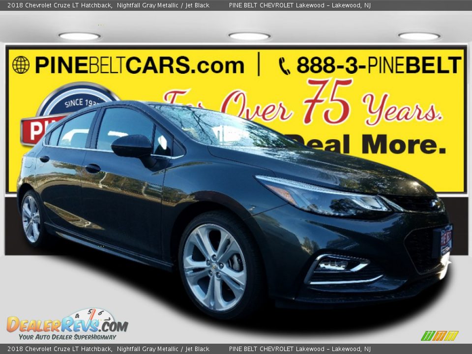 2018 Chevrolet Cruze LT Hatchback Nightfall Gray Metallic / Jet Black Photo #1