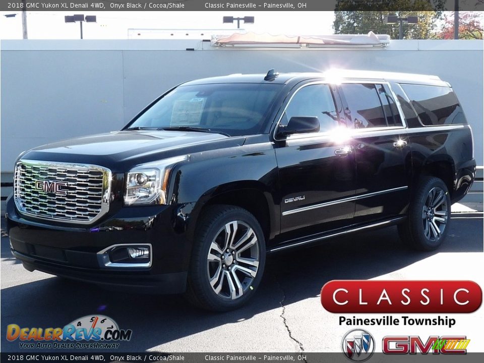 2018 GMC Yukon XL Denali 4WD Onyx Black / Cocoa/Shale Photo #1