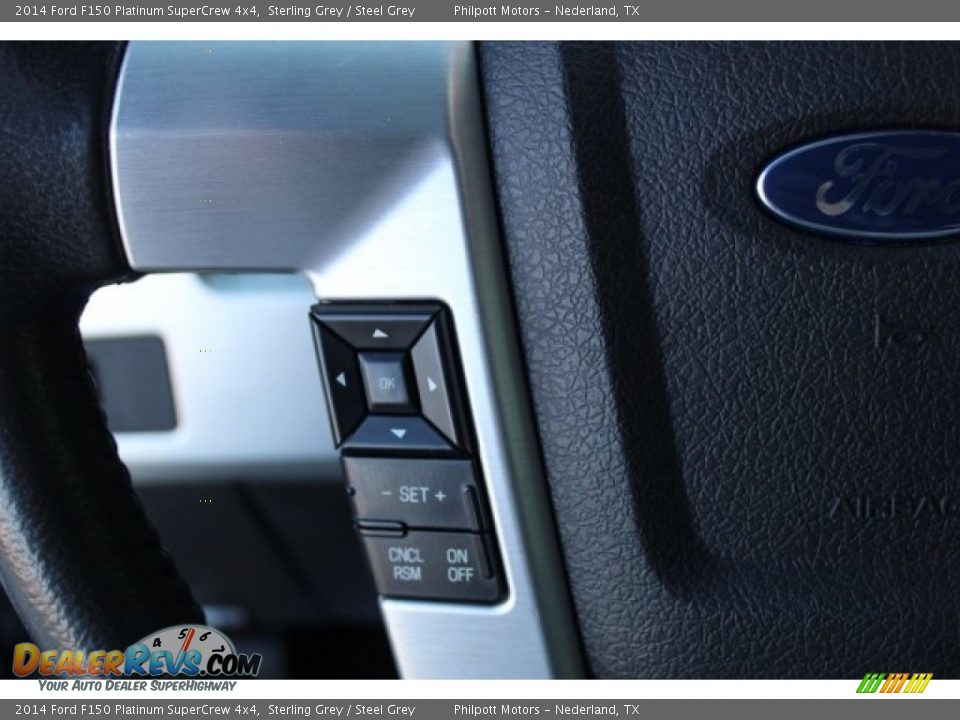 2014 Ford F150 Platinum SuperCrew 4x4 Sterling Grey / Steel Grey Photo #19