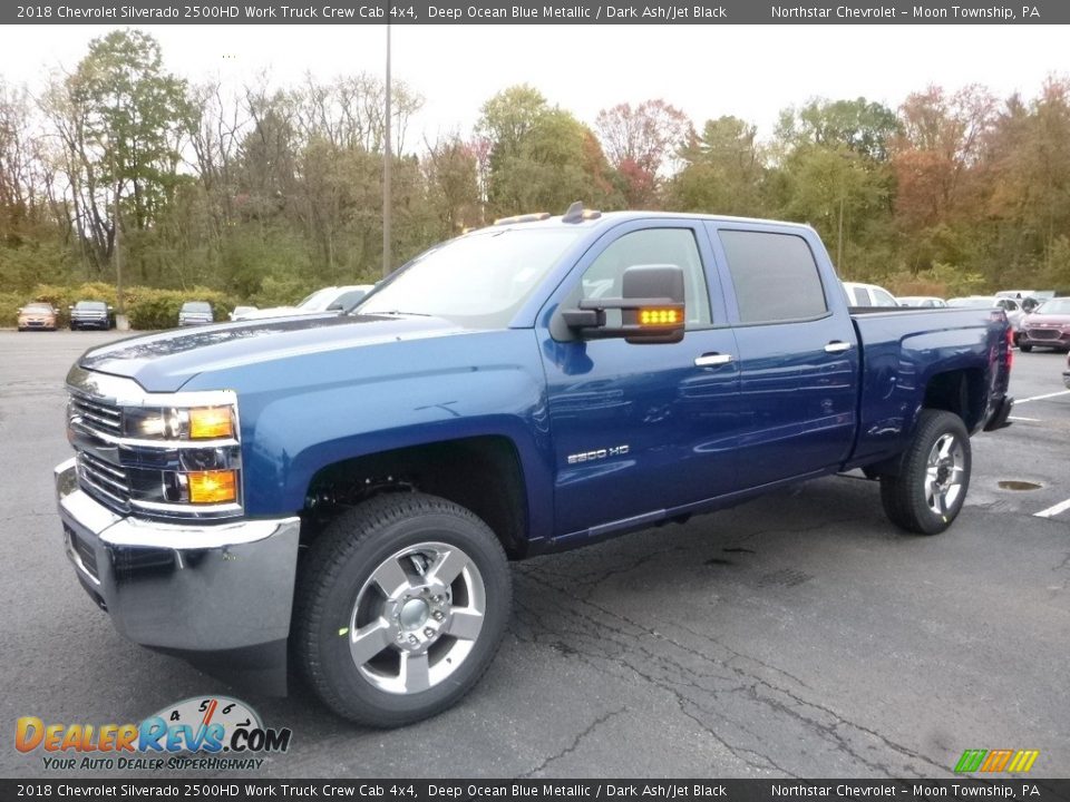 2018 Chevrolet Silverado 2500HD Work Truck Crew Cab 4x4 Deep Ocean Blue Metallic / Dark Ash/Jet Black Photo #1