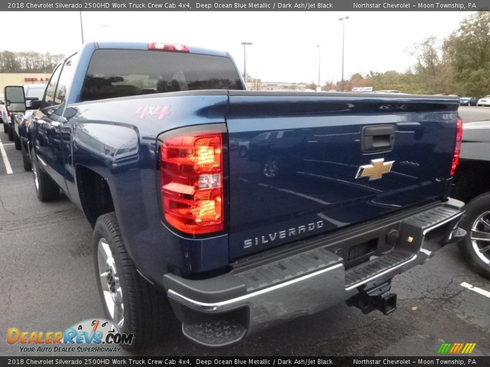 2018 Chevrolet Silverado 2500HD Work Truck Crew Cab 4x4 Deep Ocean Blue Metallic / Dark Ash/Jet Black Photo #3