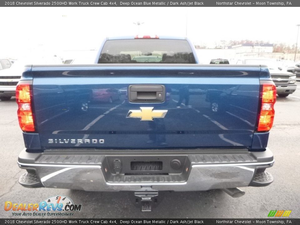 2018 Chevrolet Silverado 2500HD Work Truck Crew Cab 4x4 Deep Ocean Blue Metallic / Dark Ash/Jet Black Photo #4