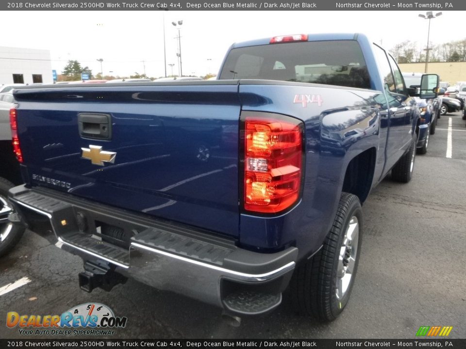 2018 Chevrolet Silverado 2500HD Work Truck Crew Cab 4x4 Deep Ocean Blue Metallic / Dark Ash/Jet Black Photo #5