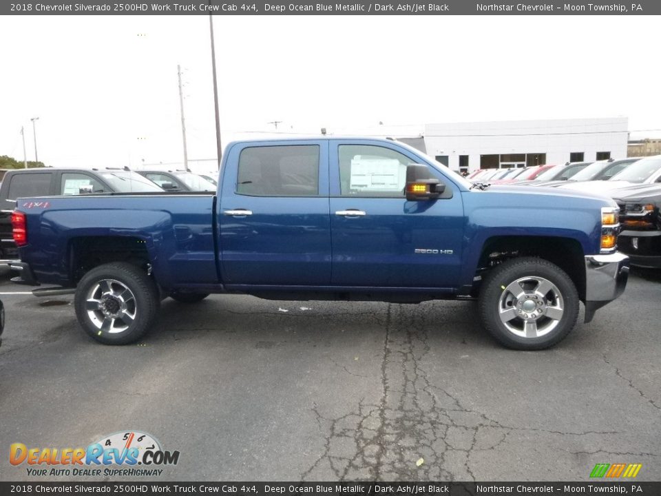 2018 Chevrolet Silverado 2500HD Work Truck Crew Cab 4x4 Deep Ocean Blue Metallic / Dark Ash/Jet Black Photo #6