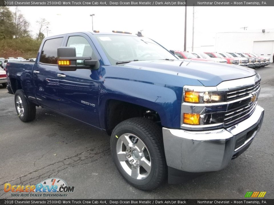 2018 Chevrolet Silverado 2500HD Work Truck Crew Cab 4x4 Deep Ocean Blue Metallic / Dark Ash/Jet Black Photo #7
