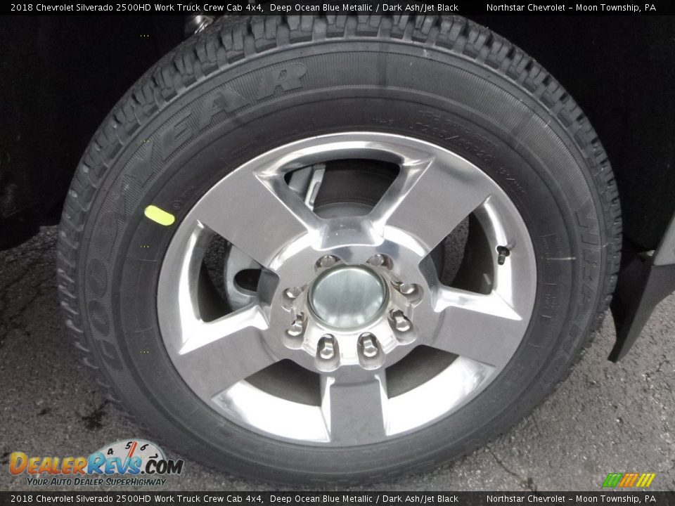 2018 Chevrolet Silverado 2500HD Work Truck Crew Cab 4x4 Deep Ocean Blue Metallic / Dark Ash/Jet Black Photo #8