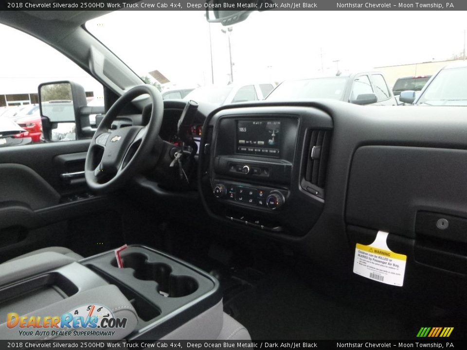 2018 Chevrolet Silverado 2500HD Work Truck Crew Cab 4x4 Deep Ocean Blue Metallic / Dark Ash/Jet Black Photo #10