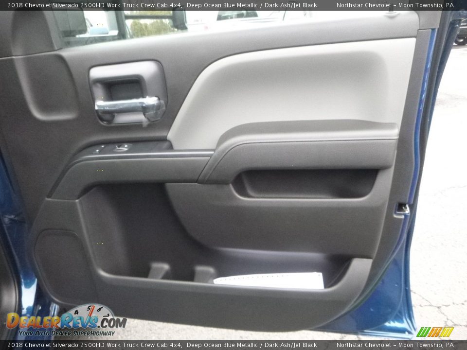 2018 Chevrolet Silverado 2500HD Work Truck Crew Cab 4x4 Deep Ocean Blue Metallic / Dark Ash/Jet Black Photo #11
