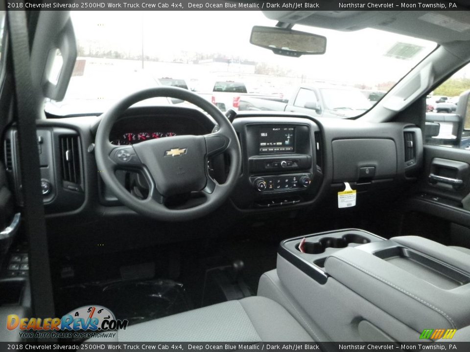 2018 Chevrolet Silverado 2500HD Work Truck Crew Cab 4x4 Deep Ocean Blue Metallic / Dark Ash/Jet Black Photo #13