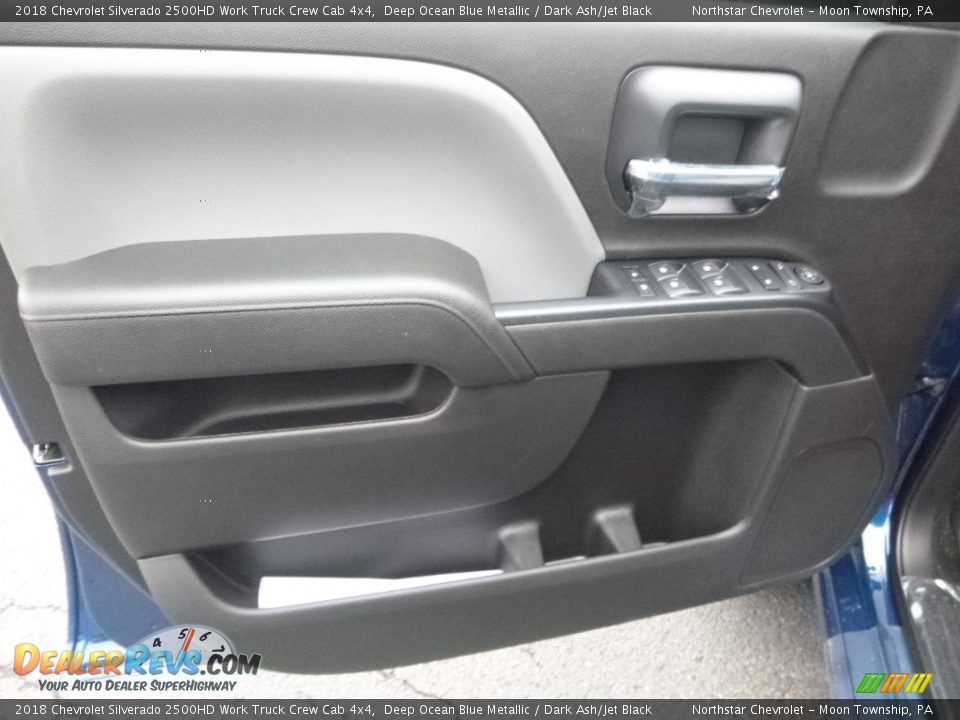 2018 Chevrolet Silverado 2500HD Work Truck Crew Cab 4x4 Deep Ocean Blue Metallic / Dark Ash/Jet Black Photo #14