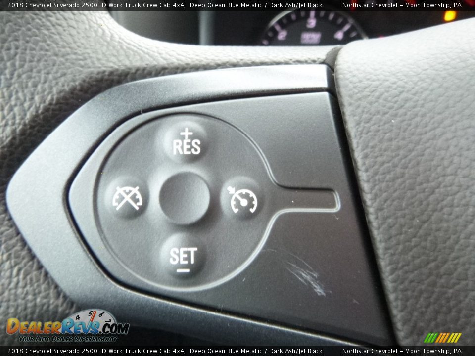 2018 Chevrolet Silverado 2500HD Work Truck Crew Cab 4x4 Deep Ocean Blue Metallic / Dark Ash/Jet Black Photo #19