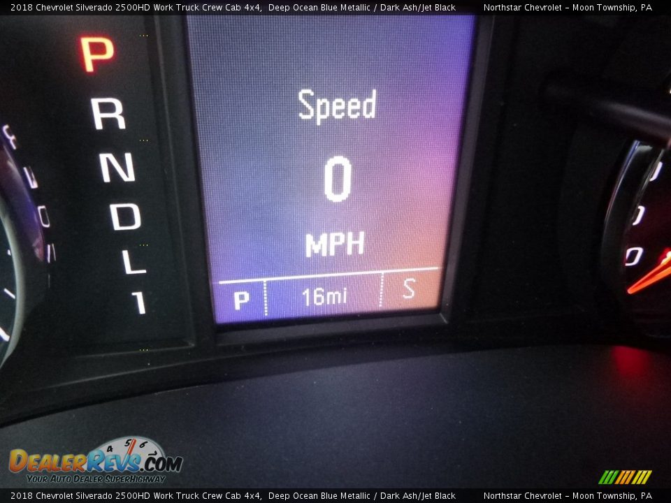 2018 Chevrolet Silverado 2500HD Work Truck Crew Cab 4x4 Deep Ocean Blue Metallic / Dark Ash/Jet Black Photo #20