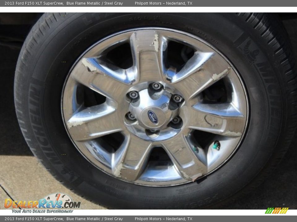 2013 Ford F150 XLT SuperCrew Blue Flame Metallic / Steel Gray Photo #6