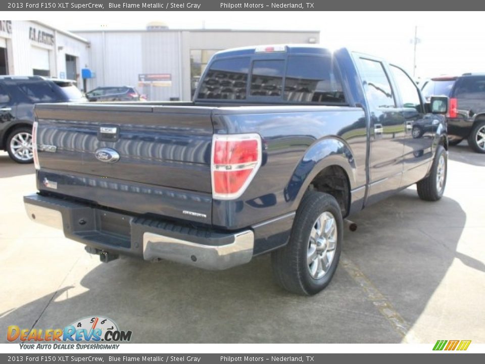 2013 Ford F150 XLT SuperCrew Blue Flame Metallic / Steel Gray Photo #9
