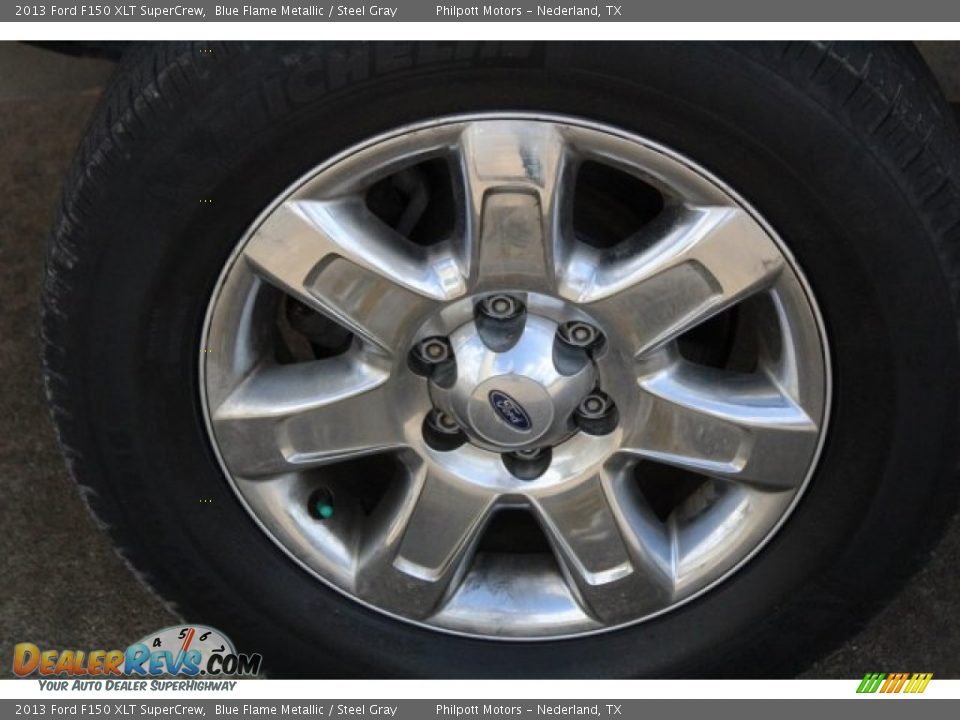 2013 Ford F150 XLT SuperCrew Blue Flame Metallic / Steel Gray Photo #10