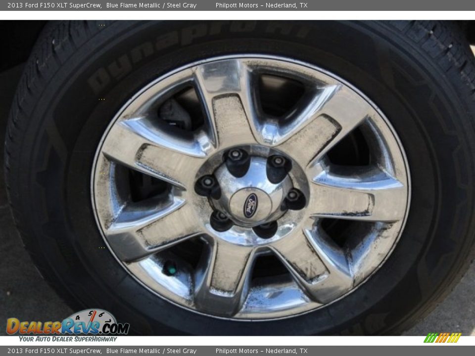 2013 Ford F150 XLT SuperCrew Blue Flame Metallic / Steel Gray Photo #11