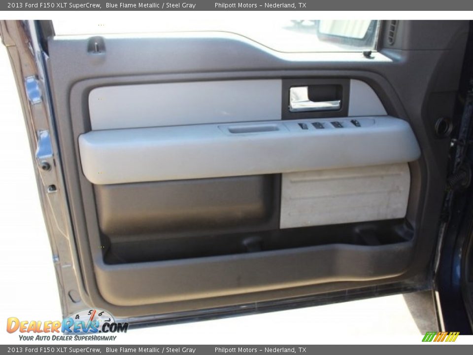 2013 Ford F150 XLT SuperCrew Blue Flame Metallic / Steel Gray Photo #13