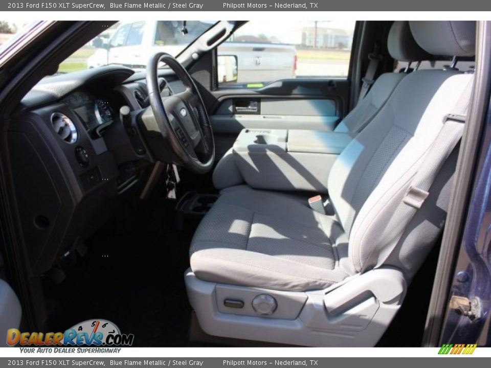 2013 Ford F150 XLT SuperCrew Blue Flame Metallic / Steel Gray Photo #15