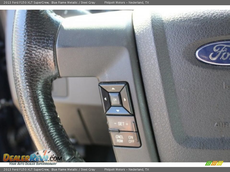 2013 Ford F150 XLT SuperCrew Blue Flame Metallic / Steel Gray Photo #17