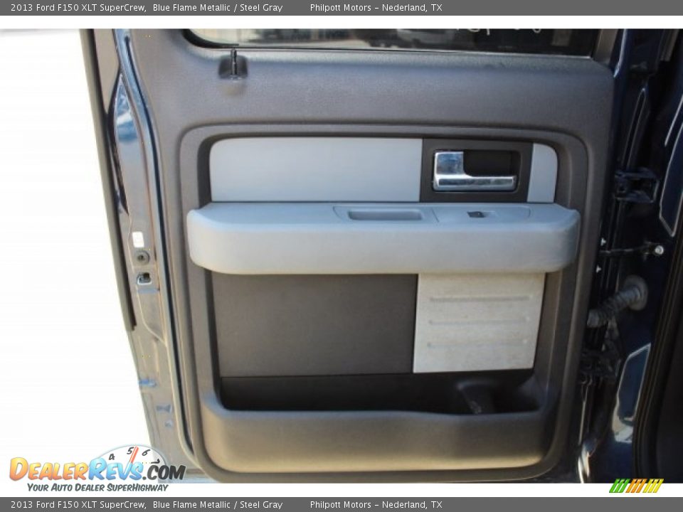 2013 Ford F150 XLT SuperCrew Blue Flame Metallic / Steel Gray Photo #19