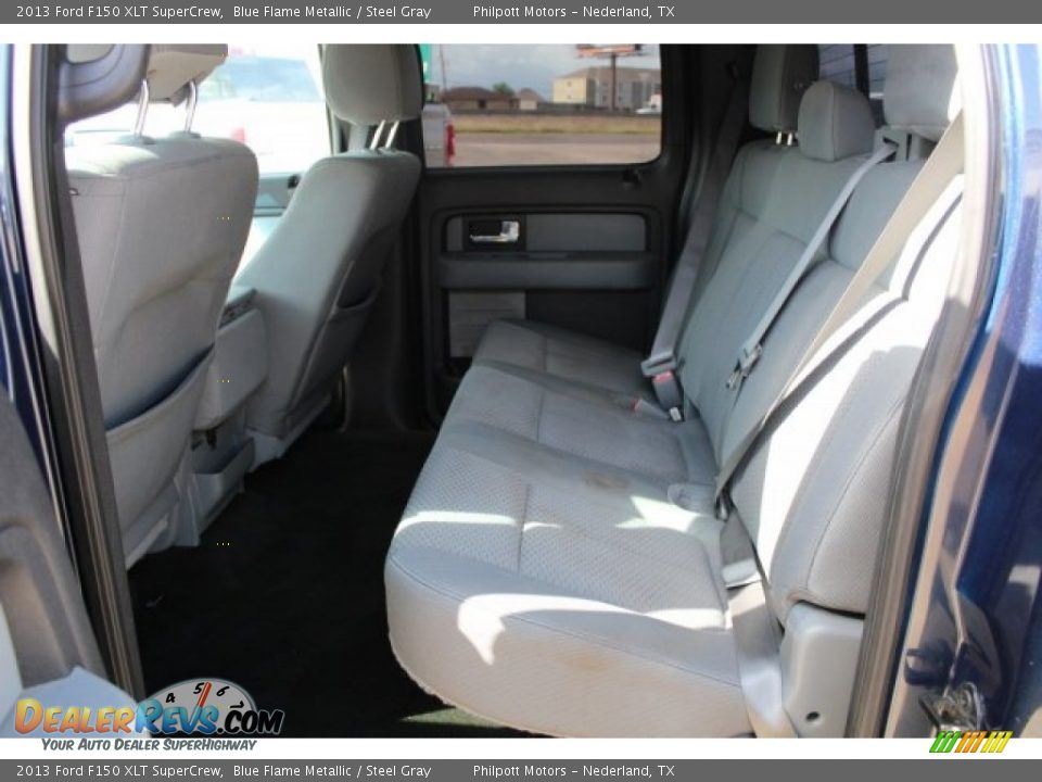2013 Ford F150 XLT SuperCrew Blue Flame Metallic / Steel Gray Photo #20