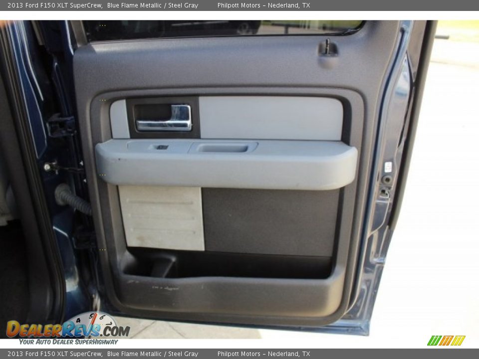 2013 Ford F150 XLT SuperCrew Blue Flame Metallic / Steel Gray Photo #23