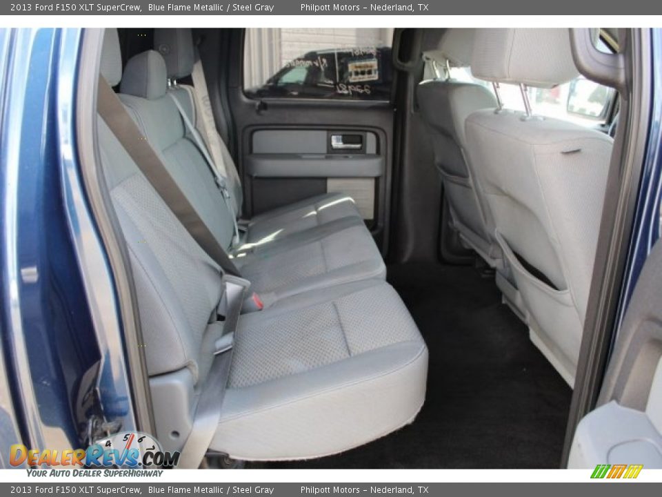 2013 Ford F150 XLT SuperCrew Blue Flame Metallic / Steel Gray Photo #24