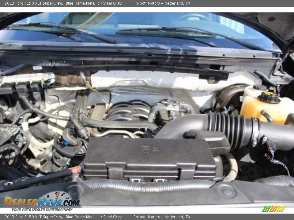 2013 Ford F150 XLT SuperCrew Blue Flame Metallic / Steel Gray Photo #28