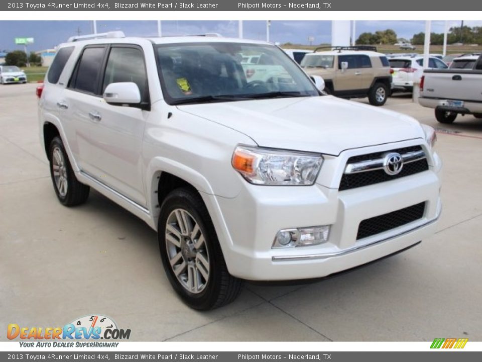 2013 Toyota 4Runner Limited 4x4 Blizzard White Pearl / Black Leather Photo #3