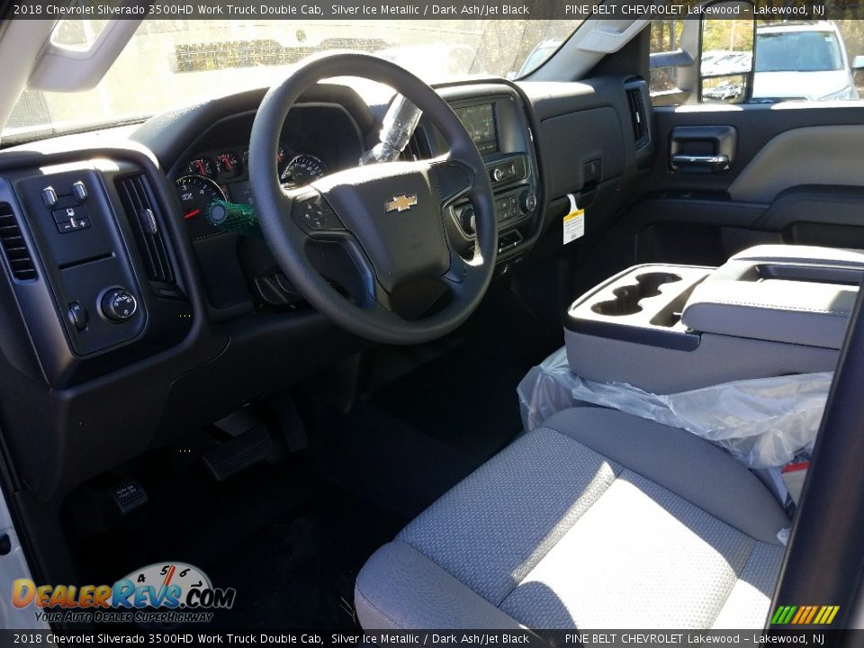 2018 Chevrolet Silverado 3500HD Work Truck Double Cab Silver Ice Metallic / Dark Ash/Jet Black Photo #7
