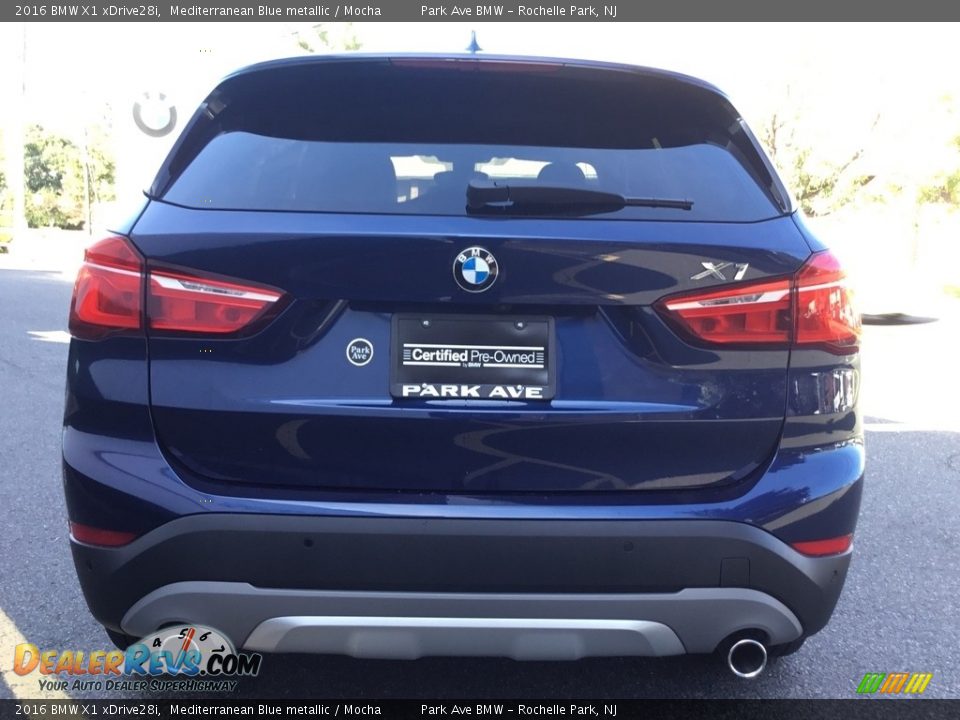 2016 BMW X1 xDrive28i Mediterranean Blue metallic / Mocha Photo #4