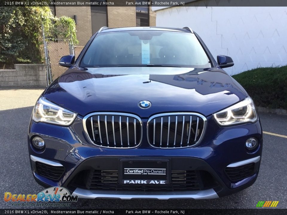 2016 BMW X1 xDrive28i Mediterranean Blue metallic / Mocha Photo #7