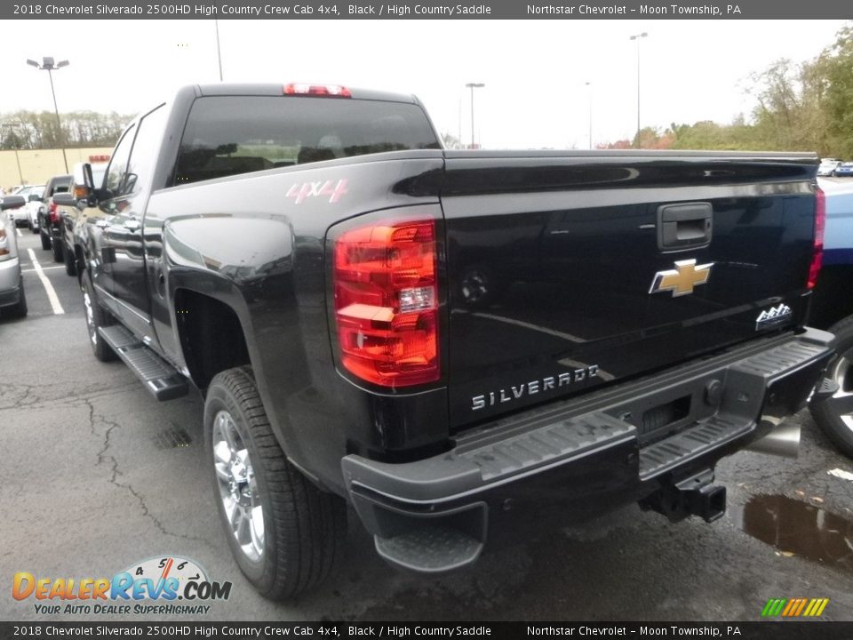 2018 Chevrolet Silverado 2500HD High Country Crew Cab 4x4 Black / High Country Saddle Photo #3