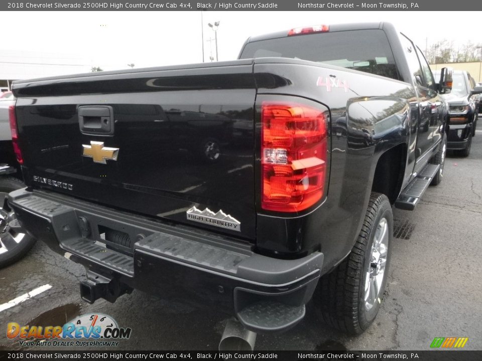 2018 Chevrolet Silverado 2500HD High Country Crew Cab 4x4 Black / High Country Saddle Photo #5