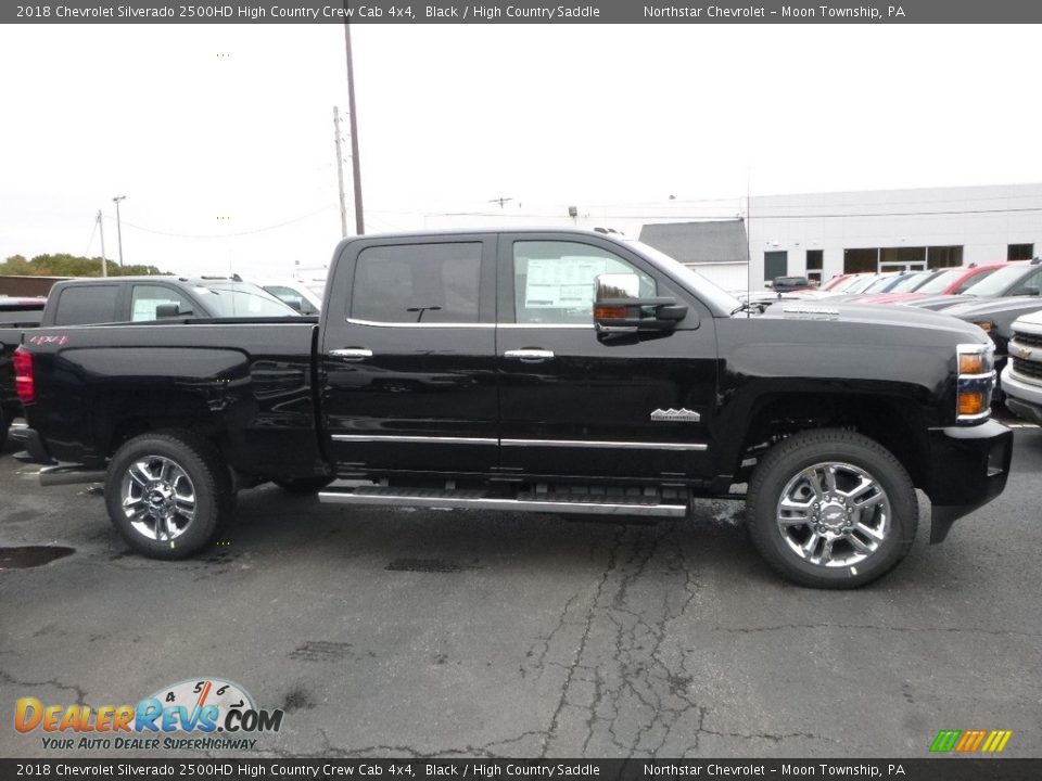 2018 Chevrolet Silverado 2500HD High Country Crew Cab 4x4 Black / High Country Saddle Photo #6