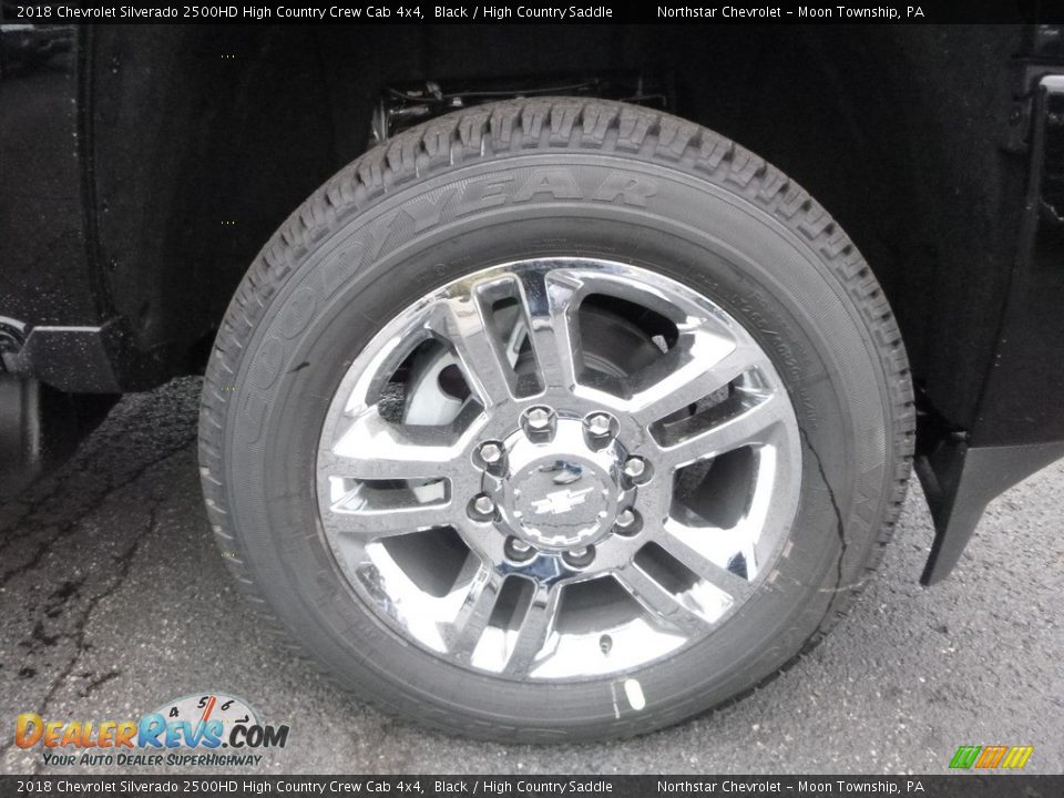 2018 Chevrolet Silverado 2500HD High Country Crew Cab 4x4 Black / High Country Saddle Photo #8