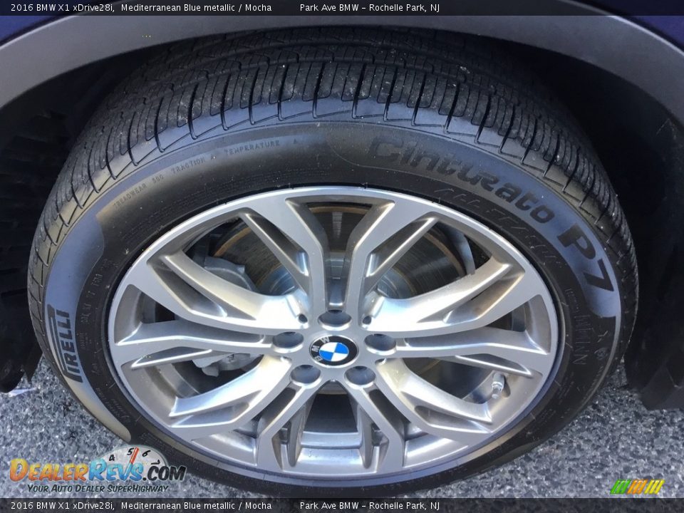 2016 BMW X1 xDrive28i Mediterranean Blue metallic / Mocha Photo #29