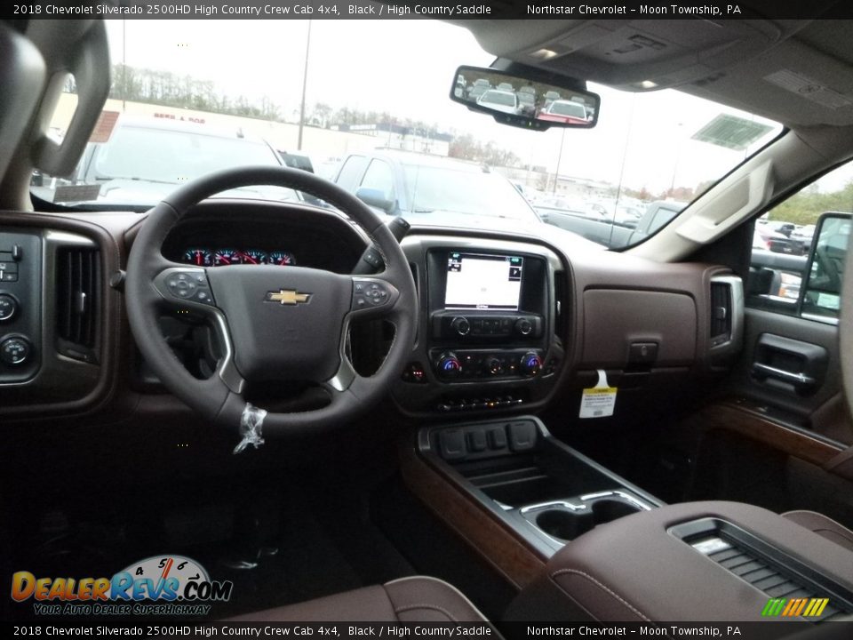 2018 Chevrolet Silverado 2500HD High Country Crew Cab 4x4 Black / High Country Saddle Photo #12