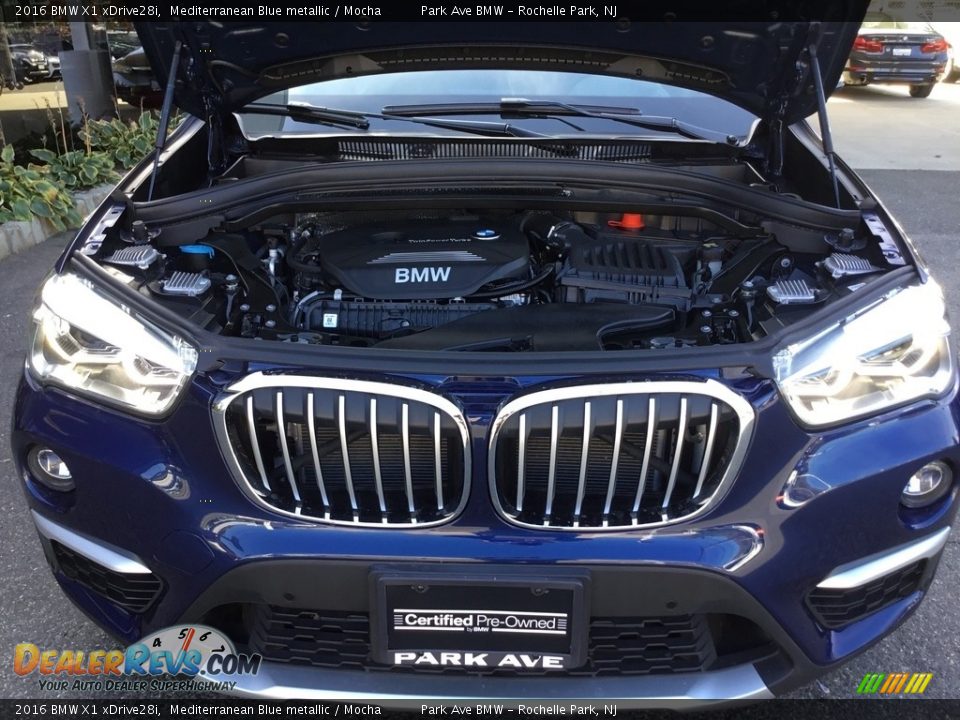 2016 BMW X1 xDrive28i Mediterranean Blue metallic / Mocha Photo #30