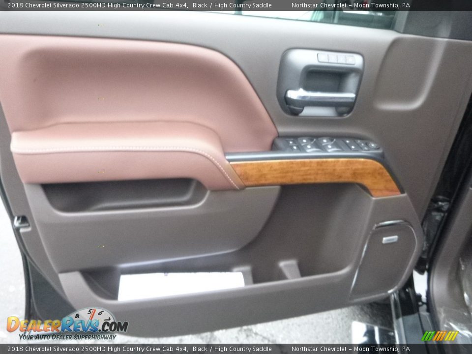 2018 Chevrolet Silverado 2500HD High Country Crew Cab 4x4 Black / High Country Saddle Photo #13