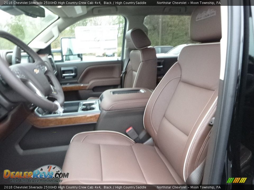2018 Chevrolet Silverado 2500HD High Country Crew Cab 4x4 Black / High Country Saddle Photo #14