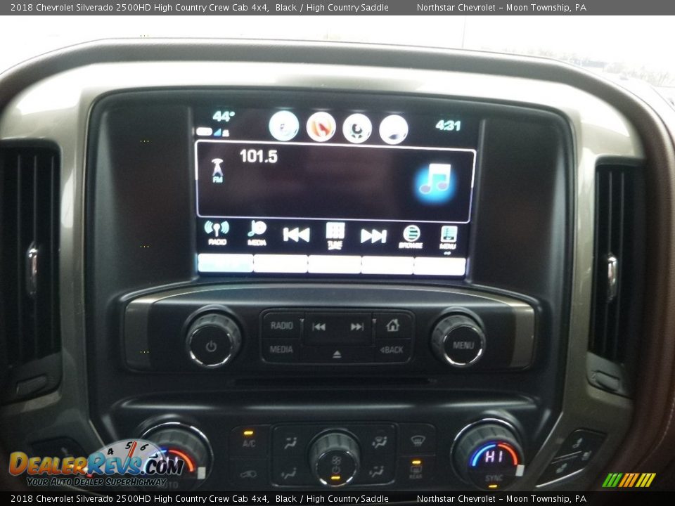 2018 Chevrolet Silverado 2500HD High Country Crew Cab 4x4 Black / High Country Saddle Photo #17
