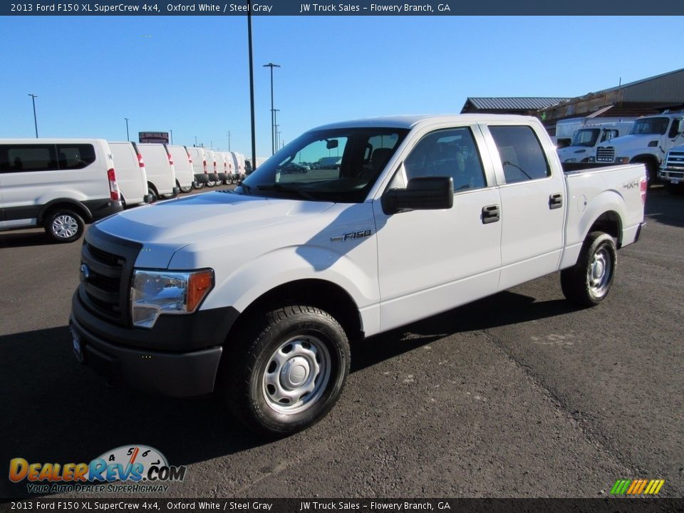 2013 Ford F150 XL SuperCrew 4x4 Oxford White / Steel Gray Photo #1