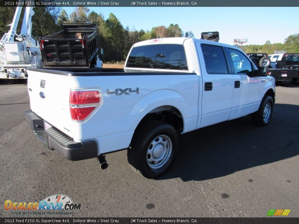 2013 Ford F150 XL SuperCrew 4x4 Oxford White / Steel Gray Photo #6