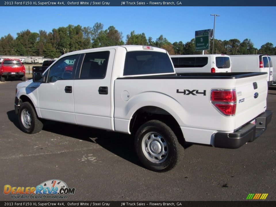 2013 Ford F150 XL SuperCrew 4x4 Oxford White / Steel Gray Photo #8